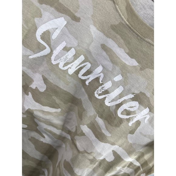 Under Armour Sunriver Short Sleeve T-Shirt Womens M Crewneck Camo Loose NEW - Picture 4 of 7
